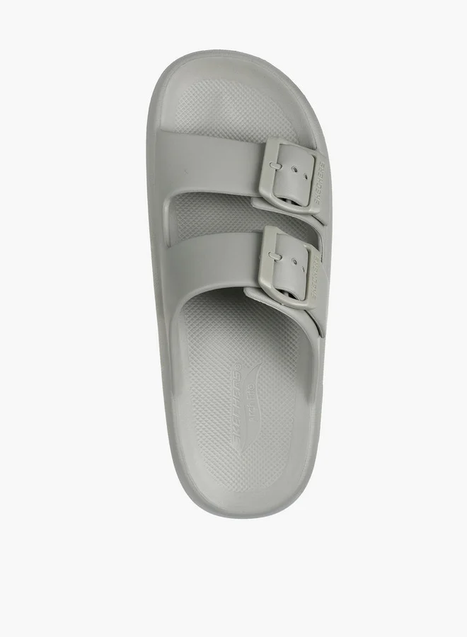 SKECHERS Men Buckle Accent Slides